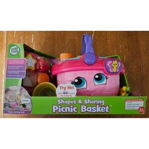 Leap Frog Picnic Basket New in Box Learning Toy Sounds, Colors, Shapes 6+ Mo
